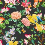 Обои — Clarke and Clarke — GOLDEN PARROT — NOIR — W0130/04