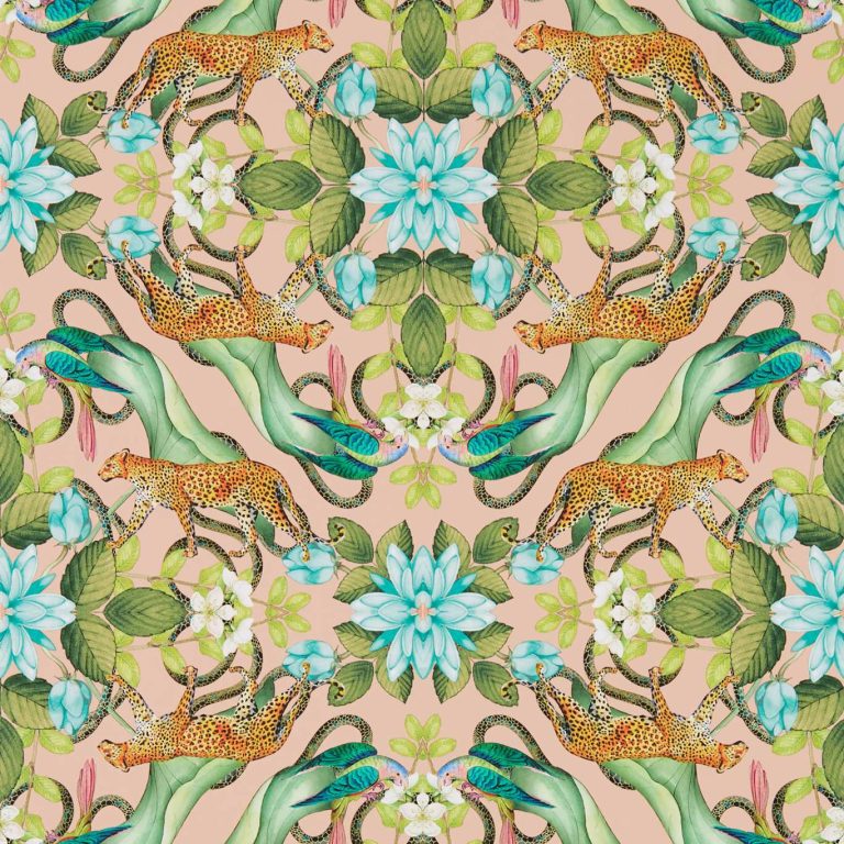 Обои - Clarke and Clarke - MENAGERIE - BLUSH - W0131/02