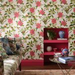 Обои — Clarke and Clarke — PINK LOTUS — IVORY — W0132/02