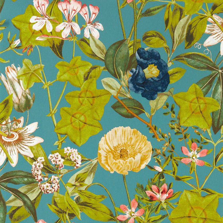 Обои - Clarke and Clarke - PASSIFLORA - CHAMBRAY - W0143/01