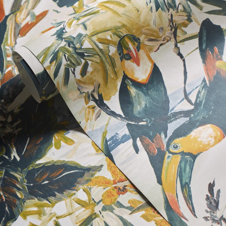 Обои — Clarke and Clarke — TOUCAN — ANTIQUE — W0146/01