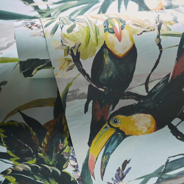 Обои — Clarke and Clarke — TOUCAN — SKY — W0146/03