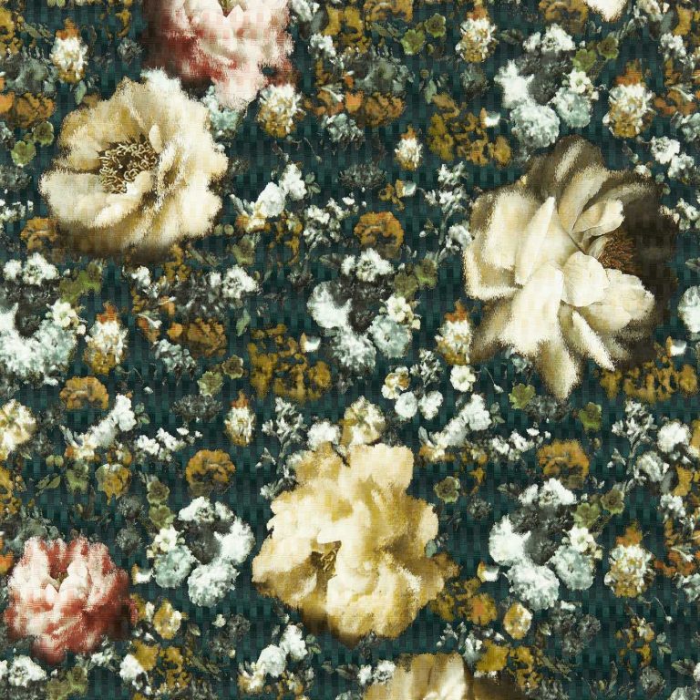 Обои - Clarke and Clarke - CAMILE - TEAL/SPICE - W0148/03