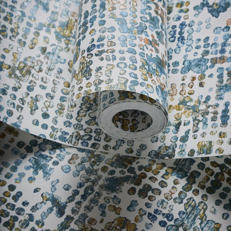 Обои — Clarke and Clarke — SCINTILLA — TEAL/SPICE — W0154/04