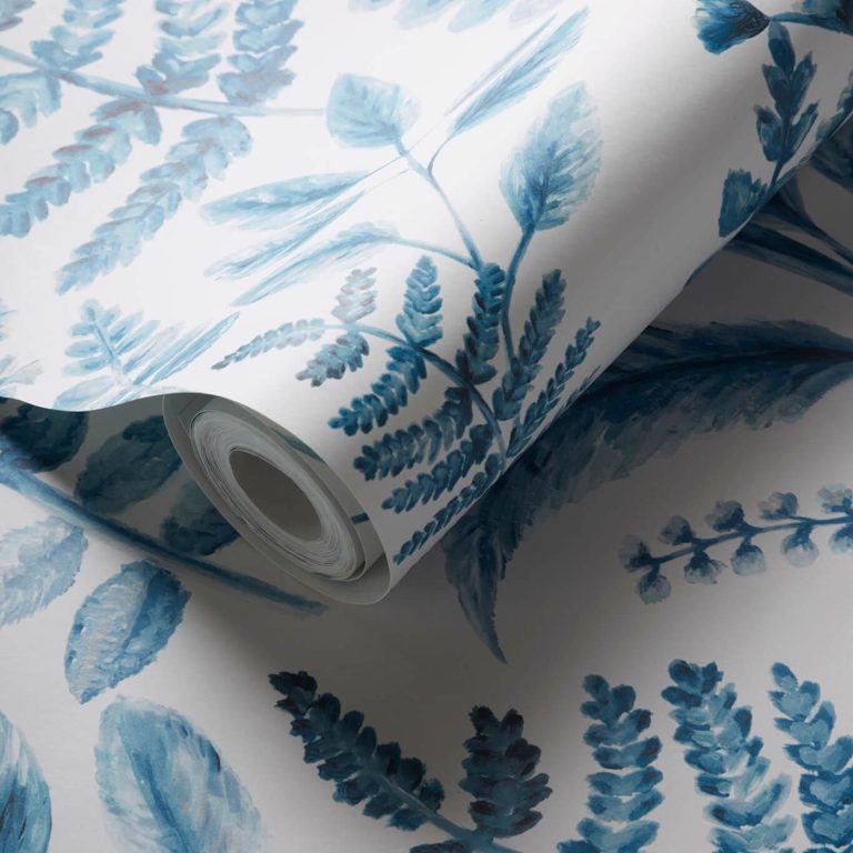 Обои — Clarke and Clarke — BRACKEN — DENIM — W0156/01
