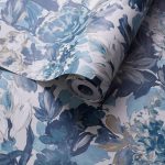 Обои — Clarke and Clarke — LILUM — DENIM/IVORY — W0158/01