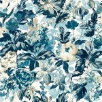 Обои — Clarke and Clarke — LILUM — DENIM/IVORY — W0158/01
