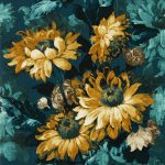Обои — Clarke and Clarke — SUNFOREST — DENIM/OCHRE — W0162/01