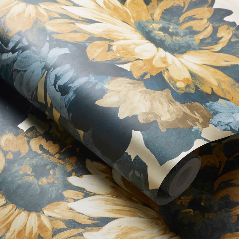 Обои — Clarke and Clarke — SUNFOREST — GILVER/DENIM — W0162/02
