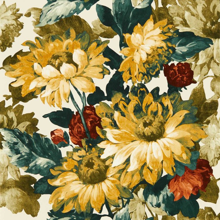 Обои - Clarke and Clarke - SUNFOREST - OLIVE/RUSSET - W0162/03