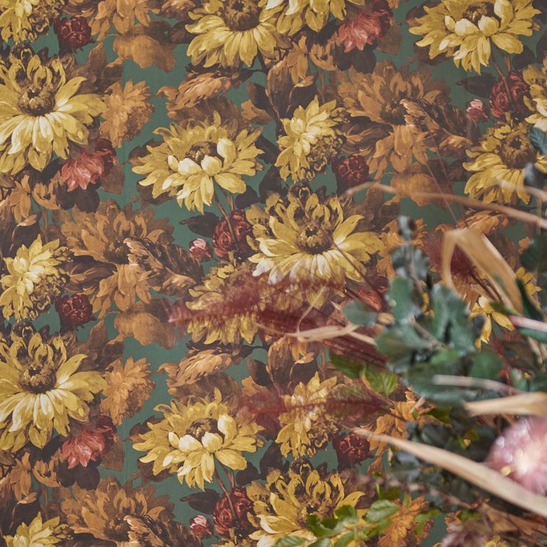 Обои — Clarke and Clarke — SUNFOREST — SAGE/RUSSET — W0162/04