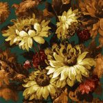 Обои — Clarke and Clarke — SUNFOREST — SAGE/RUSSET — W0162/04
