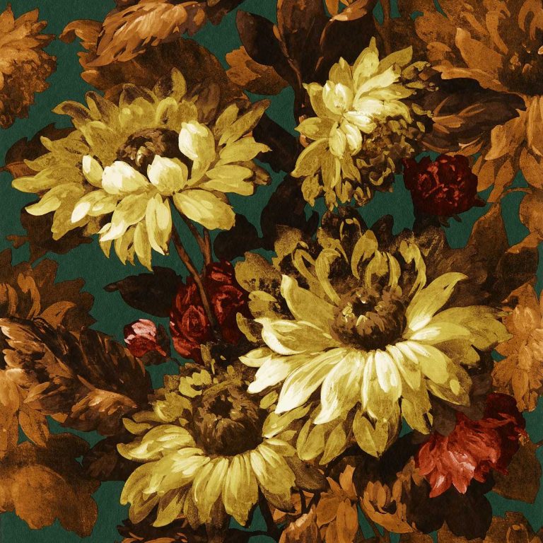 Обои - Clarke and Clarke - SUNFOREST - SAGE/RUSSET - W0162/04