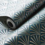 Обои — Clarke and Clarke — CHRYSLER — TEAL — W0164/04