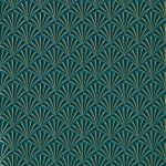 Обои — Clarke and Clarke — CHRYSLER — TEAL — W0164/04