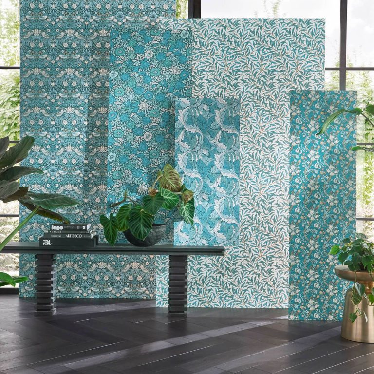Обои — Clarke and Clarke — WILLOW BOUGHS — TEAL — W0172/05
