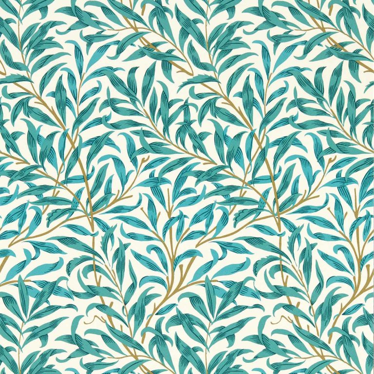 Обои - Clarke and Clarke - WILLOW BOUGHS - TEAL - W0172/05