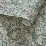 Обои — Clarke and Clarke — GOLDEN LILY — LINEN/BLUSH — W0174/01