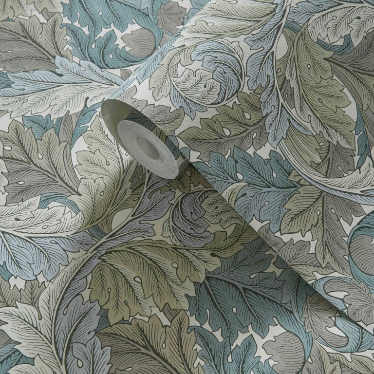Обои — Clarke and Clarke — ACANTHUS — SLATE/DOVE — W0175/03