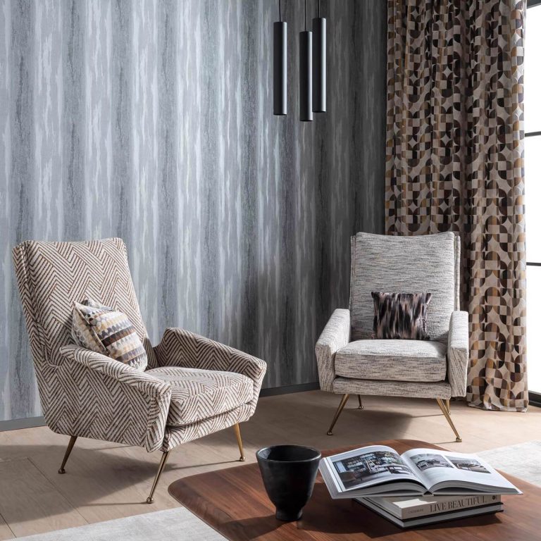Обои — Clarke and Clarke — EFFETTO — PEWTER — W0179/03