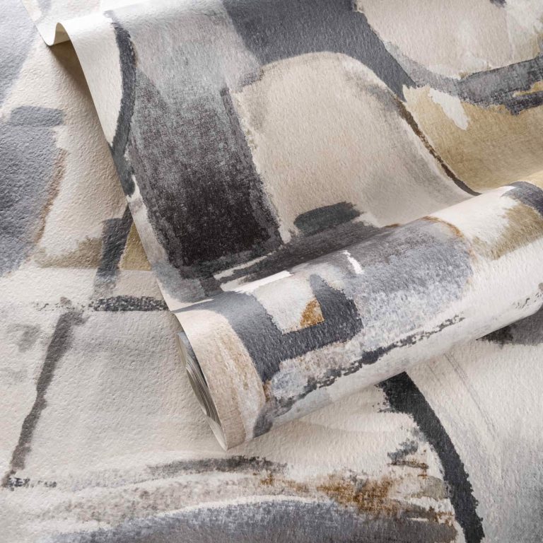 Обои — Clarke and Clarke — FIGURA — LINEN/CHARCOAL — W0180/02