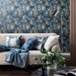 Обои — Clarke and Clarke — IMPATTO — MINERAL/BLUSH — W0182/03
