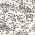 Обои — Clarke and Clarke — KISUMU — NOIR — W0185/03