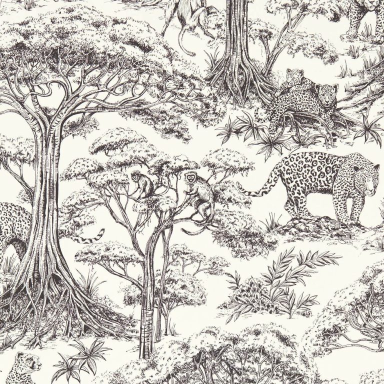 Обои - Clarke and Clarke - KISUMU - NOIR - W0185/03