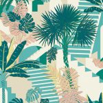 Обои — Clarke and Clarke — MALINDI — MINERAL/BLUSH — W0186/02