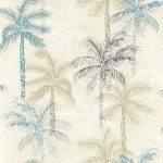 Обои — Clarke and Clarke — PALMYRA — DENIM — W0189/01