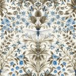 Обои — Clarke and Clarke — MIRABELL — DENIM — W0196/01