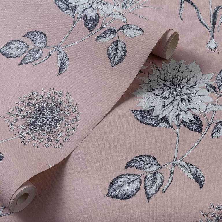 Обои — Clarke and Clarke — ROSERAIE — BLUSH — W0197/01