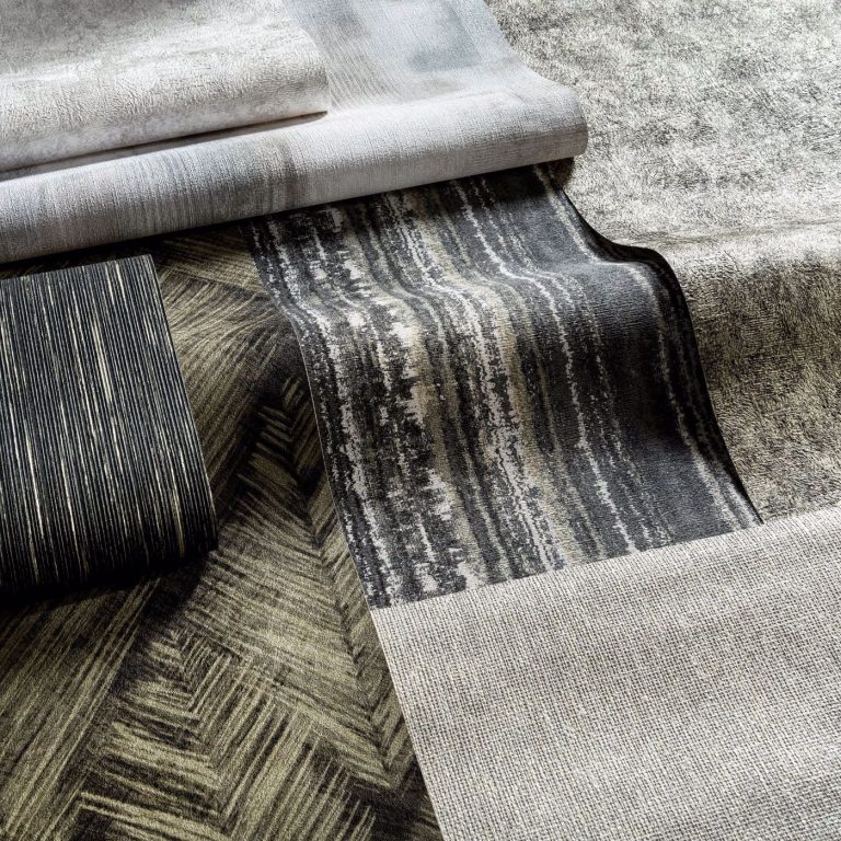 Обои — Clarke and Clarke — MARMOR — CHARCOAL/GILVER — W0208/03