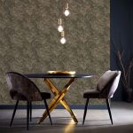 Обои — Clarke and Clarke — SILVAN — CHARCOAL/GILVER — W0209/01