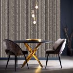 Обои — Clarke and Clarke — STRIATUS — CHARCOAL/GILVER — W0211/01