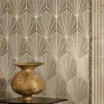 Обои Casamance — Majeste Noir de Lune Platine 71818734 (Коллекция Traversee)