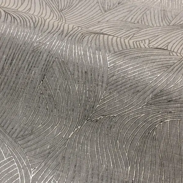 Обои Casamance — Alaris Flax noir platine 71620202 (Коллекция Linessence 2)