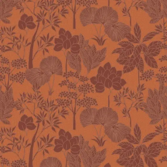 Обои Casamance - Inara Orange Brule 76900814 (Коллекция Tressora)