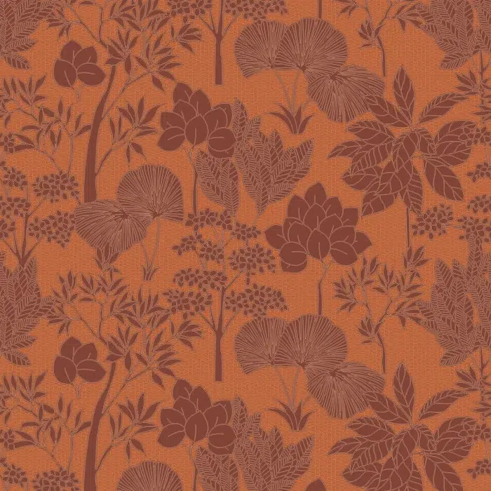 Обои Casamance — Inara Orange Brule 76900814 (Коллекция Tressora)