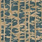 Обои Casamance — Ame Petrole / Dore 70040712 (Коллекция Legendes)