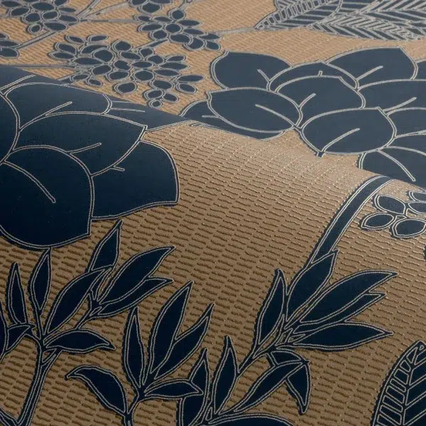 Обои Casamance — Inara Noir / Dore 76900508 (Коллекция Tressora)