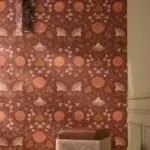 Обои Casamance — Hippolyte Bordeaux / Cuivre 70450814 (Коллекция Isadora)