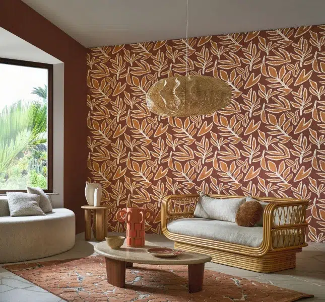 Обои Casamance — Lanzea Terracotta / Safran 77640406 (Коллекция Lanzea)