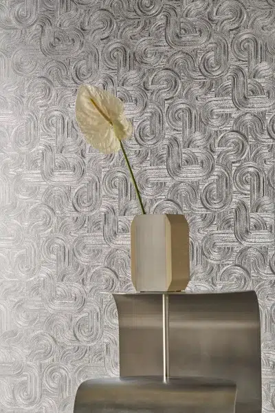 Обои Casamance — Dresden Argent 75101630 (Коллекция Ecrin)