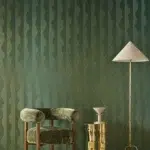 Обои Casamance — Strie Emeraude / Dore 74910406 (Коллекция Ecrin)