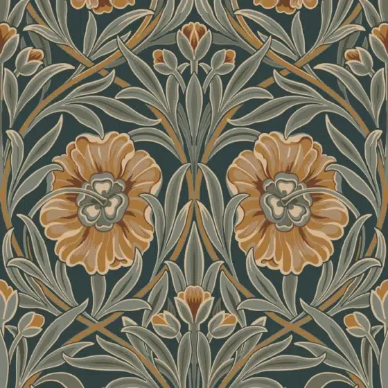 Обои Casamance - Isadora Vert Anglais / Celadon 70370304 (Коллекция Isadora)