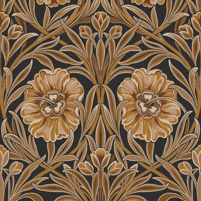 Обои Casamance — Isadora Noir / Dore 70370406 (Коллекция Isadora)