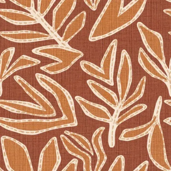 Обои Casamance - Lanzea Terracotta / Safran 77640406 (Коллекция Lanzea)