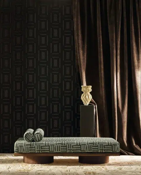 Обои Casamance — Chaillot Noir / Dore 71960355 (Коллекция Odeon)
