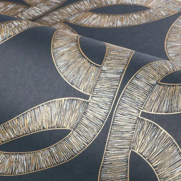 Обои Casamance — Etienne Encre / Dore 70692446 (Коллекция Isadora)